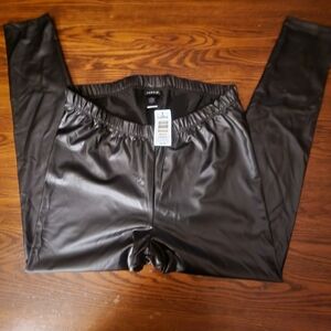 Torrid Shiny Black Faux Leather Pants